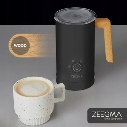 Elektrinis pieno plakiklis Zeegma Milkee Black Wood, 240 ml, 500 W