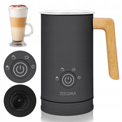 Elektrinis pieno plakiklis Zeegma Milkee Black Wood, 240 ml, 500 W