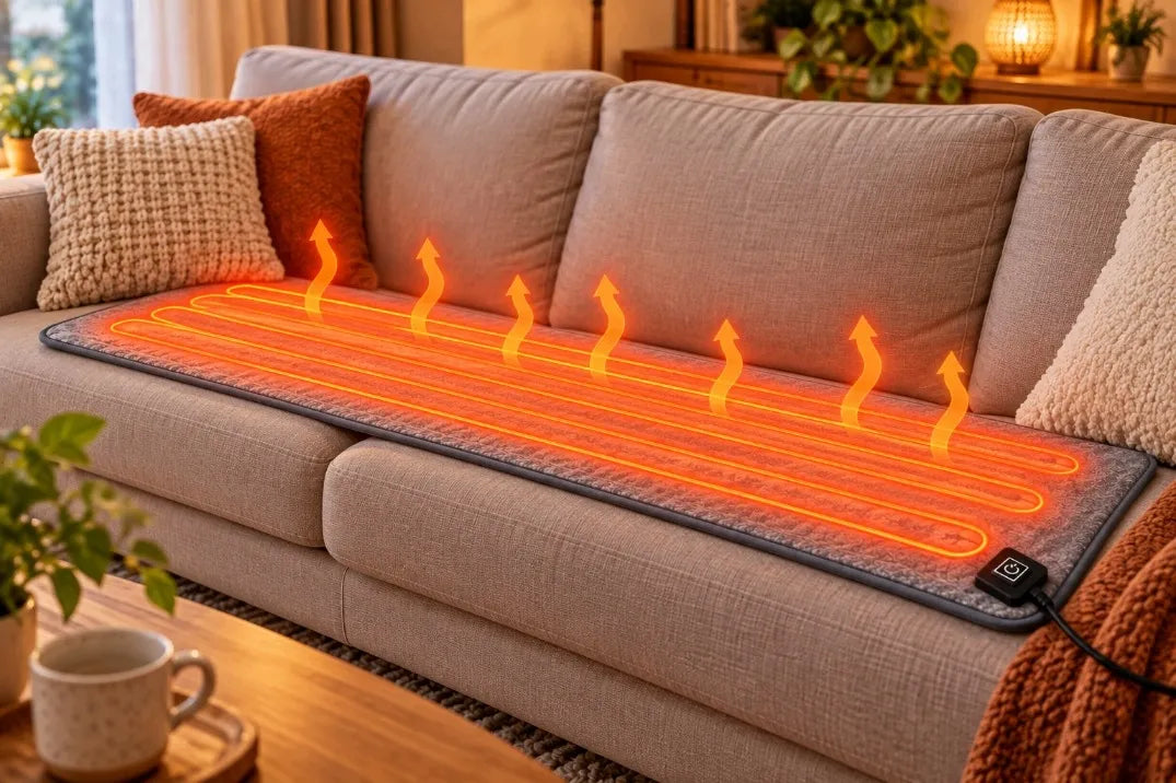 Elektrinis šildomasis pledas, USB, 160 × 80 cm, 10 W, pilkas