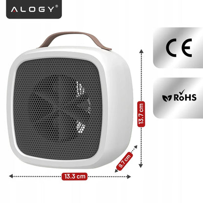 Elektrinis šildytuvas ventiliatorinis mini 500W baltas