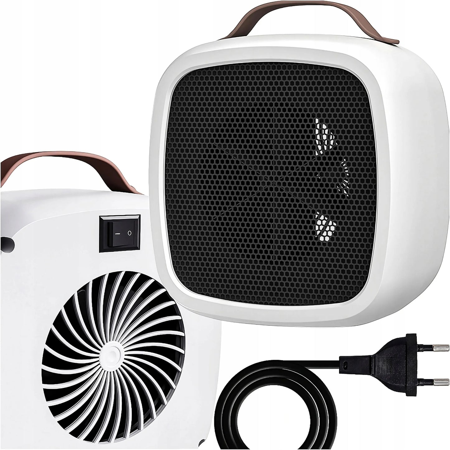 Elektrinis šildytuvas ventiliatorinis mini 500W baltas