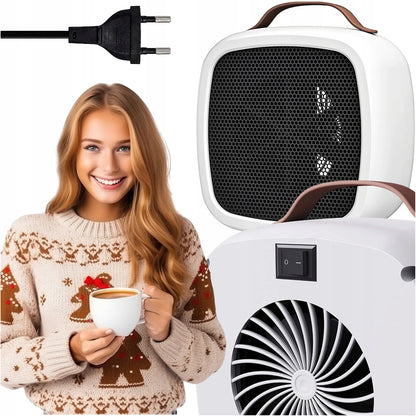 Elektrinis šildytuvas ventiliatorinis mini 500W baltas