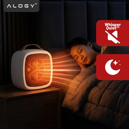 Elektrinis šildytuvas ventiliatorinis mini 500W baltas