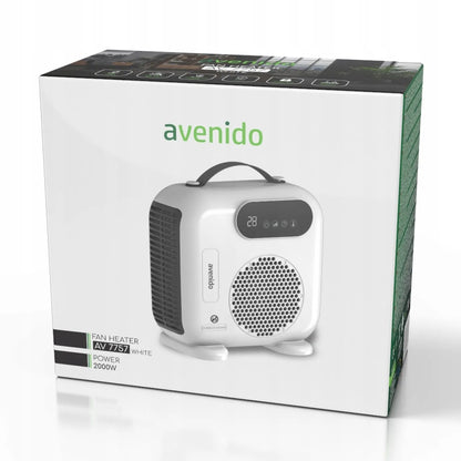 Elektrinis šildytuvas ventiliatorius 2000W su nuotolinio valdymo pulteliu Avenido AV7757W