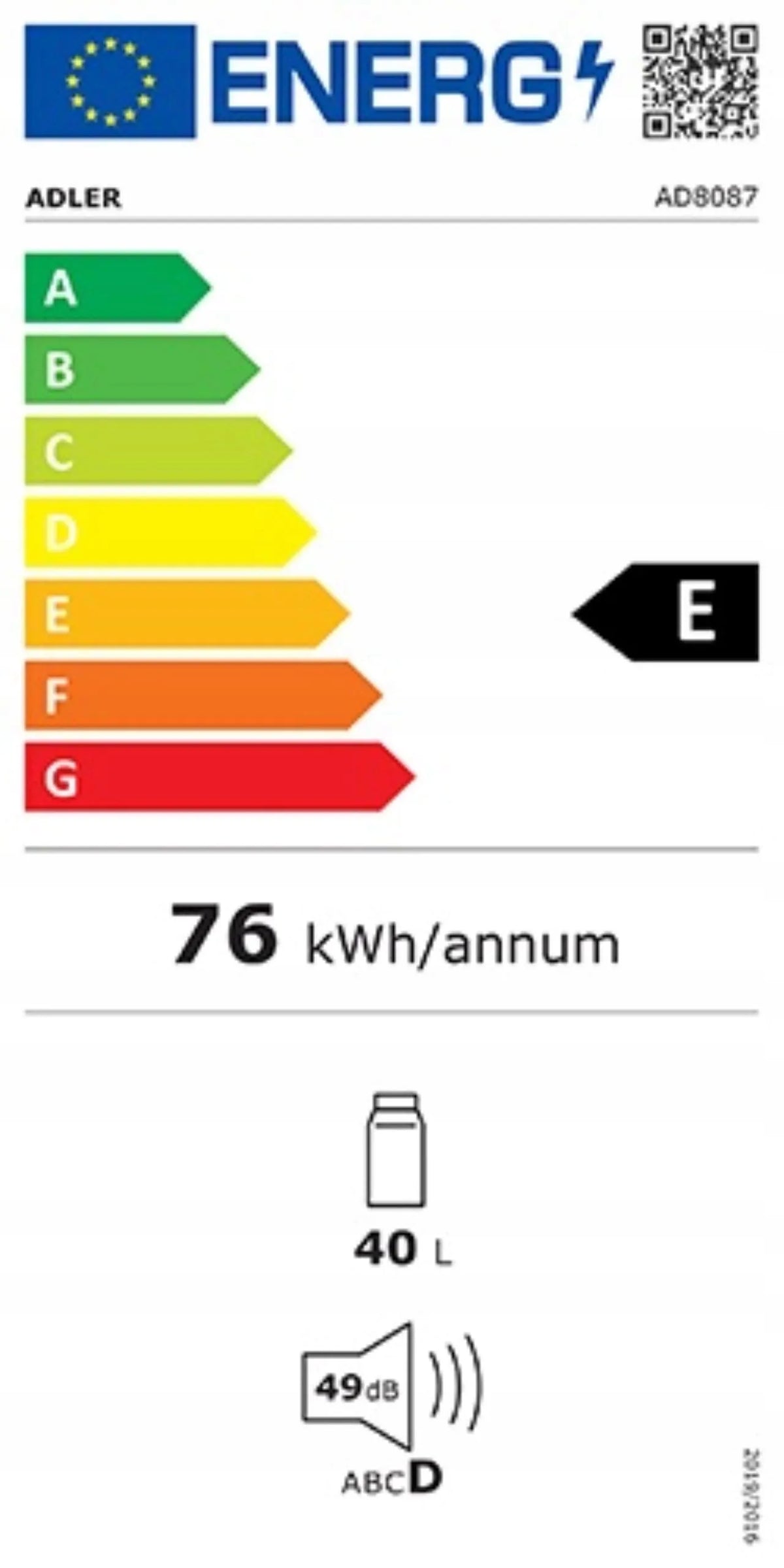 Elektrinis turistinis šaldytuvas Adler AD8087, 40 l, automobilinis, 12 V / 230 V, nešiojamas