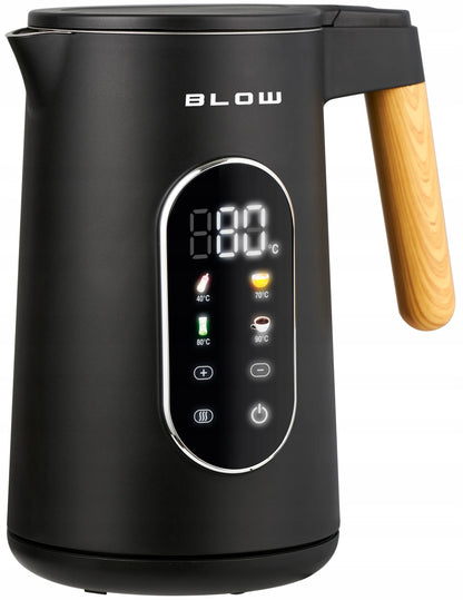 Elektrinis virdulys BLOW, juodas, 2500W, 1,7l, belaidis, temperatūros reguliavimas