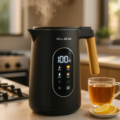 Elektrinis virdulys BLOW, juodas, 2500W, 1,7l, belaidis, temperatūros reguliavimas