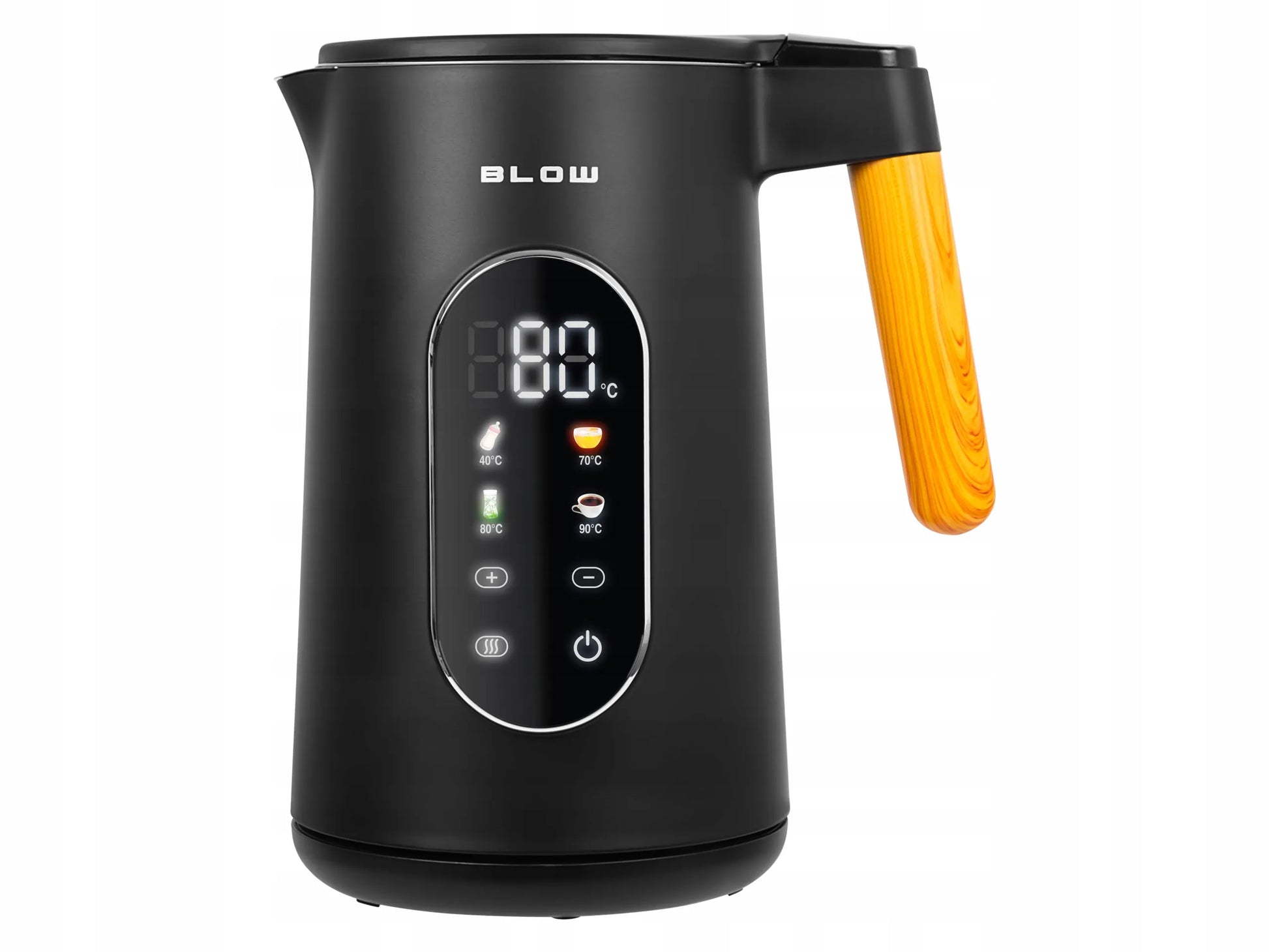 Elektrinis virdulys BLOW, juodas, 2500W, 1,7l, belaidis, temperatūros reguliavimas
