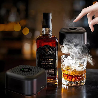 ELEKTRINIS WHISKY SMOKER RŪKYMO RINKINYS SU GĖRIMŲ ĮRANKIAIS 6SKONIAI