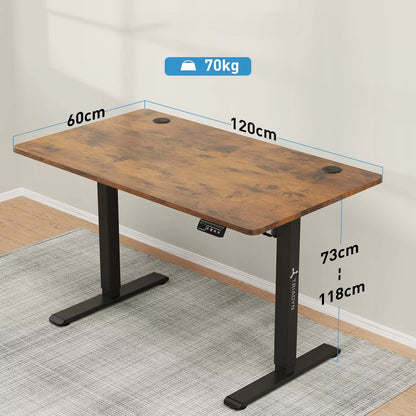 Elektrinis žaidimų stalas su reguliuojamu aukščiu  1206 120x60cm