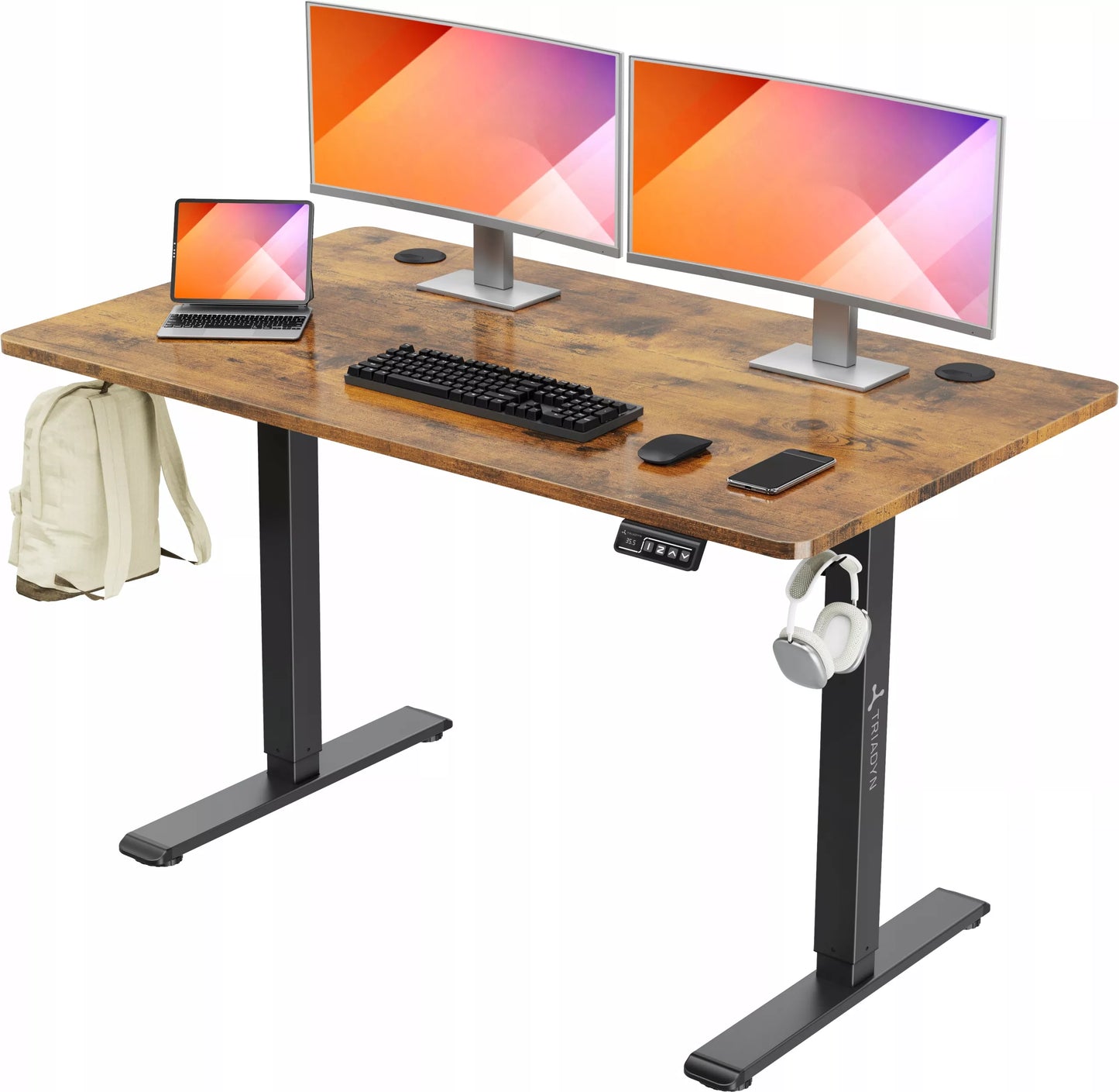 Elektrinis žaidimų stalas su reguliuojamu aukščiu  1206 120x60cm