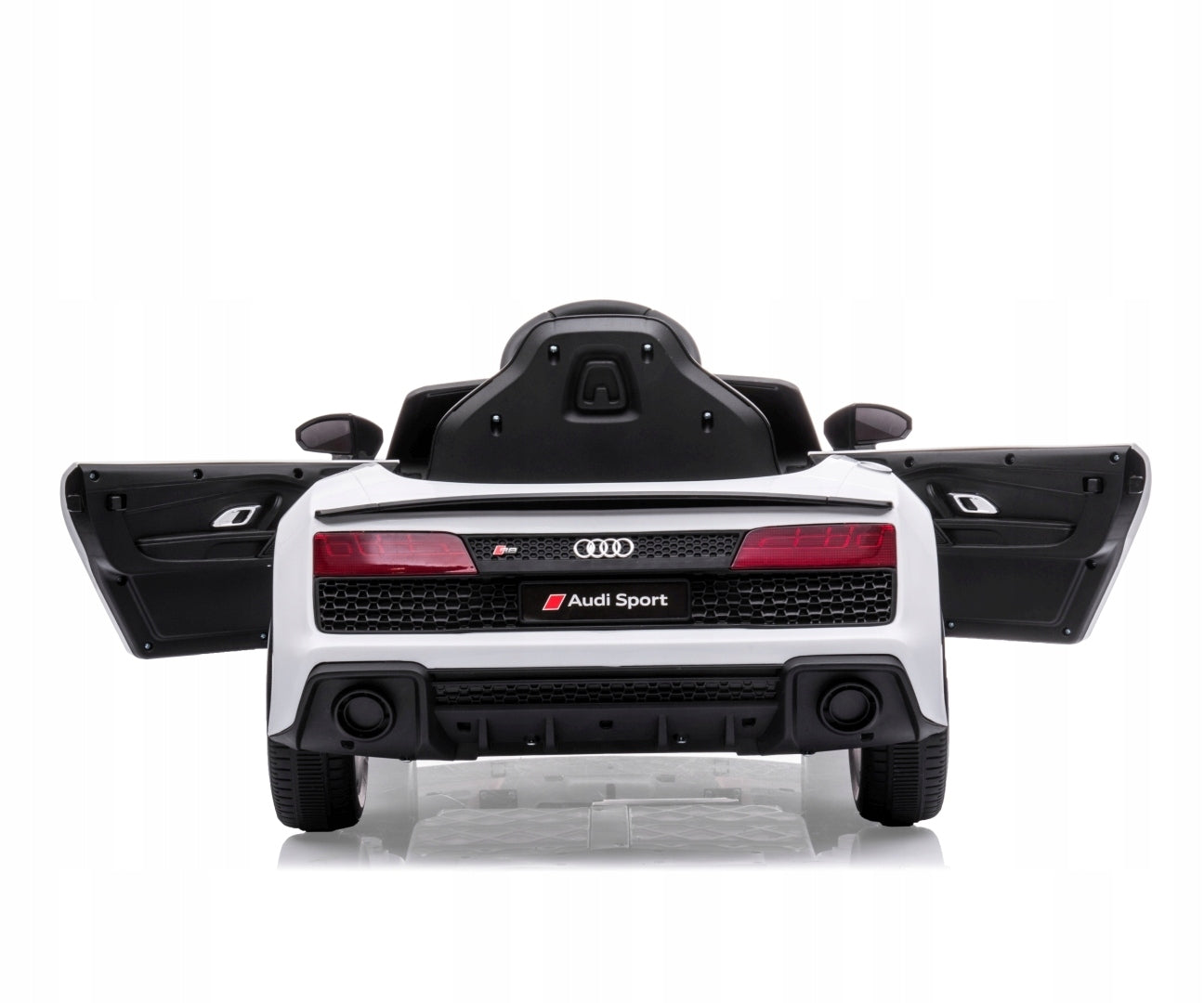 Elektromobilis AUDI R8 SPYDER baltas su baterija, garsais
