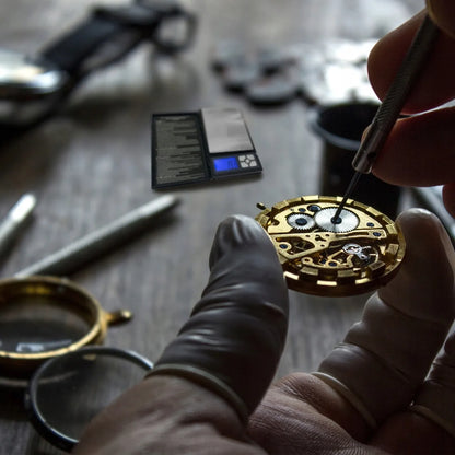ELEKTRONINĖ JUVELYRINĖ SVARSTYKLĖ 0,01–500 g, LCD, TIKSLUMAS 0,01 g, PRECIZINĖ