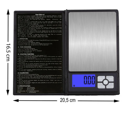 ELEKTRONINĖ JUVELYRINĖ SVARSTYKLĖ 0,01–500 g, LCD, TIKSLUMAS 0,01 g, PRECIZINĖ