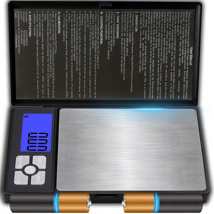 ELEKTRONINĖ JUVELYRINĖ SVARSTYKLĖ 0,01–500 g, LCD, TIKSLUMAS 0,01 g, PRECIZINĖ