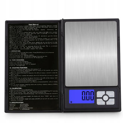 ELEKTRONINĖ JUVELYRINĖ SVARSTYKLĖ 0,01–500 g, LCD, TIKSLUMAS 0,01 g, PRECIZINĖ