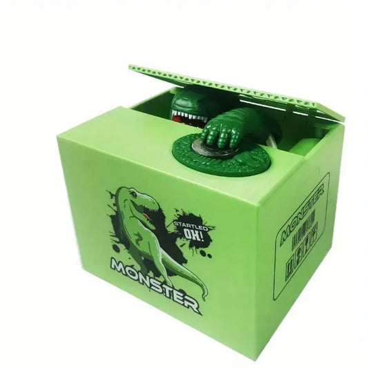 Elektroninė vaikiška taupyklė MONEY BOX su dinozaurų motyvais
