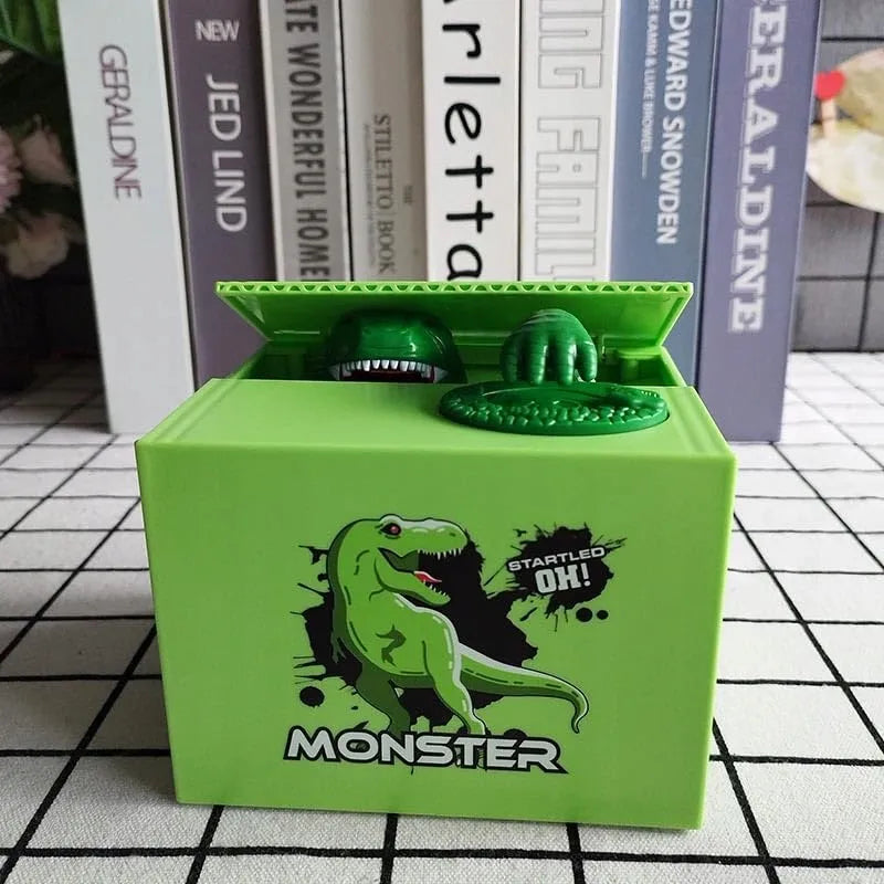 Elektroninė vaikiška taupyklė MONEY BOX su dinozaurų motyvais
