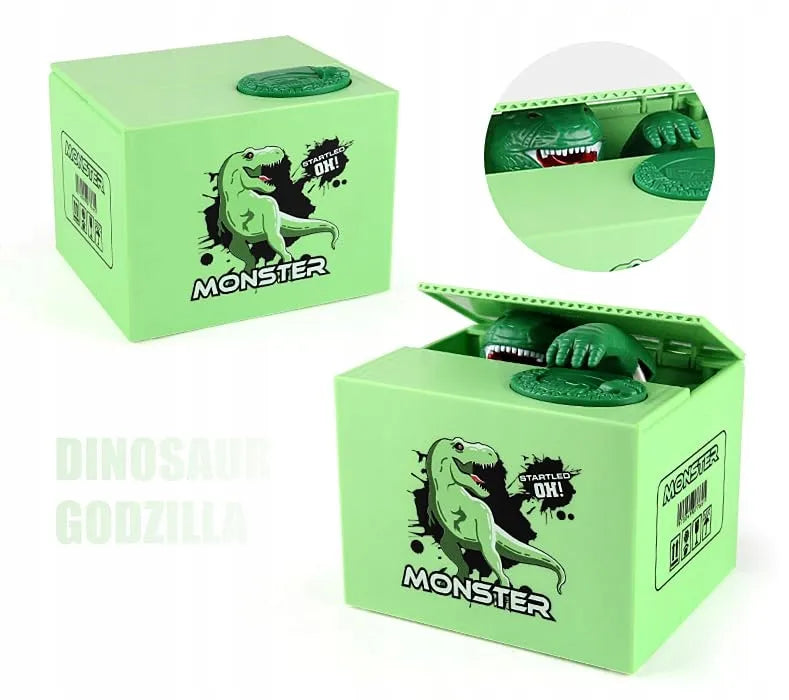Elektroninė vaikiška taupyklė MONEY BOX su dinozaurų motyvais
