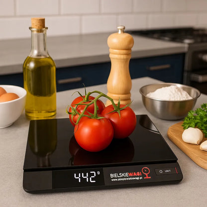 Elektroninės virtuvinės svarstyklės 15 kg/1 g, tikslios skaitmeninės