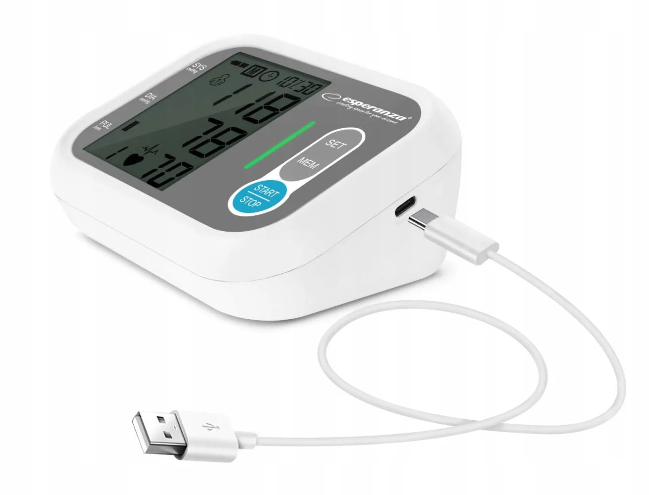 Elektroninis žastinis kraujospūdžio matuoklis Esperanza Stamina LCD 22-32cm su aritmijos aptikimo funkcija