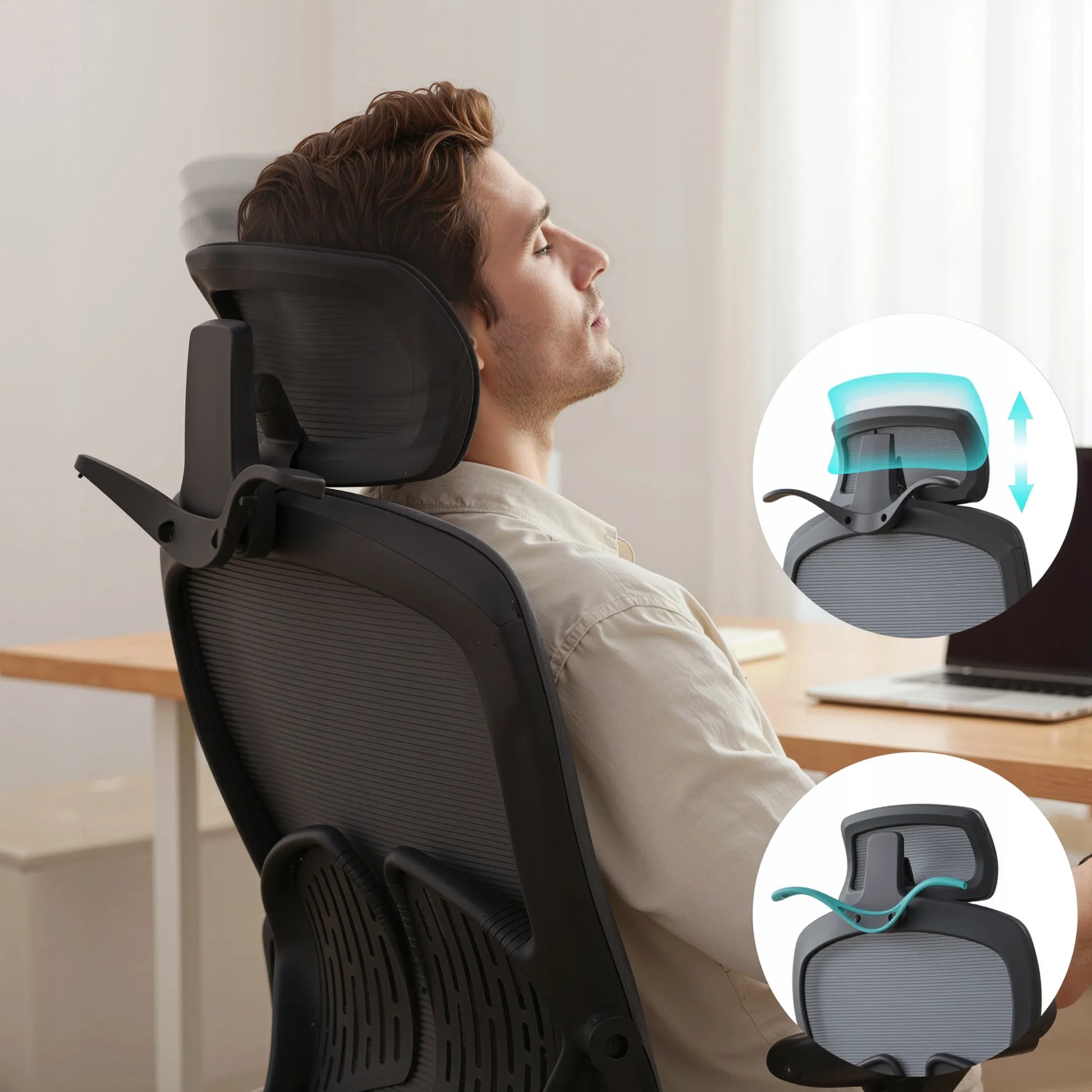 Ergonominė biuro kėdė Boste - patogi, reguliuojama, sukamoji