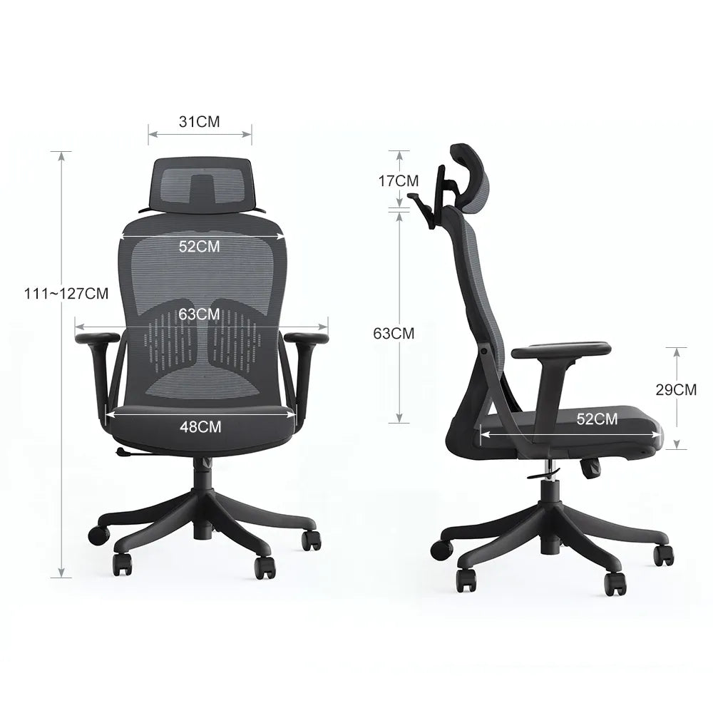 Ergonominė biuro kėdė Boste - patogi, reguliuojama, sukamoji