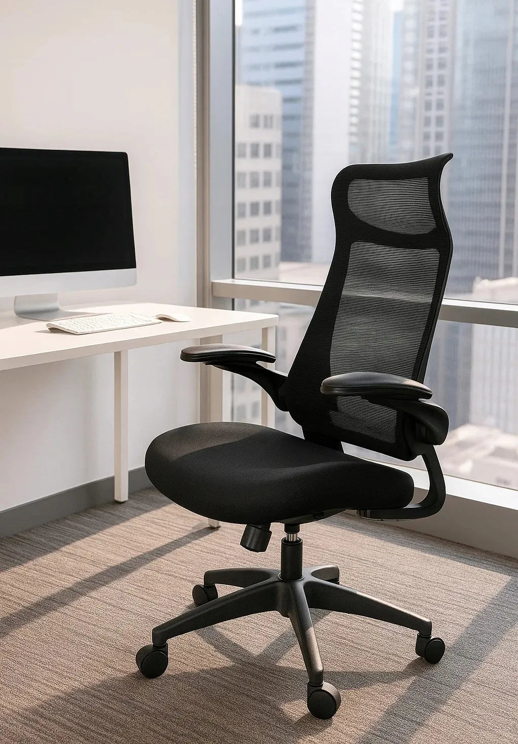 Ergonominė biuro kėdė GIOSEDIO FHX004, reguliuojami porankiai, BHP standarto
