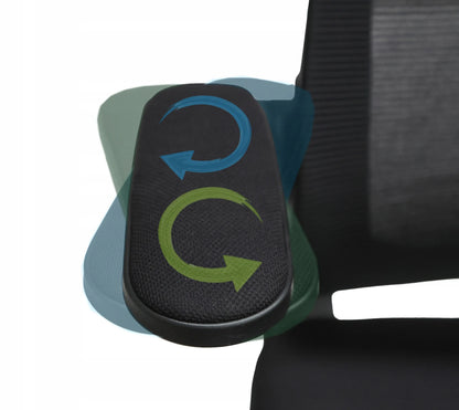 Ergonominė biuro kėdė GIOSEDIO FHX004, reguliuojami porankiai, BHP standarto