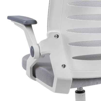 Ergonominė biuro kėdė KRAKEN Kredo su ratukais ir reguliavimu, pilka