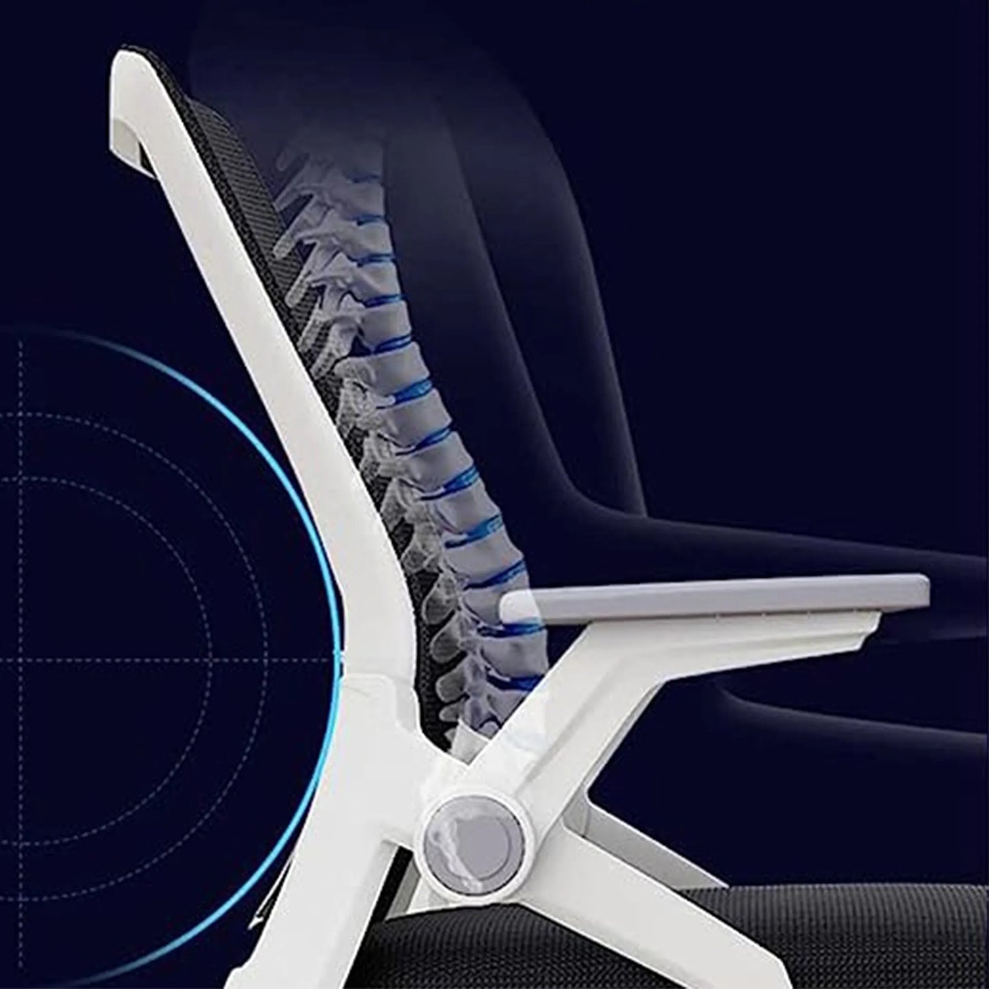 Ergonominė biuro kėdė KRAKEN Kredo su ratukais ir reguliavimu, pilka