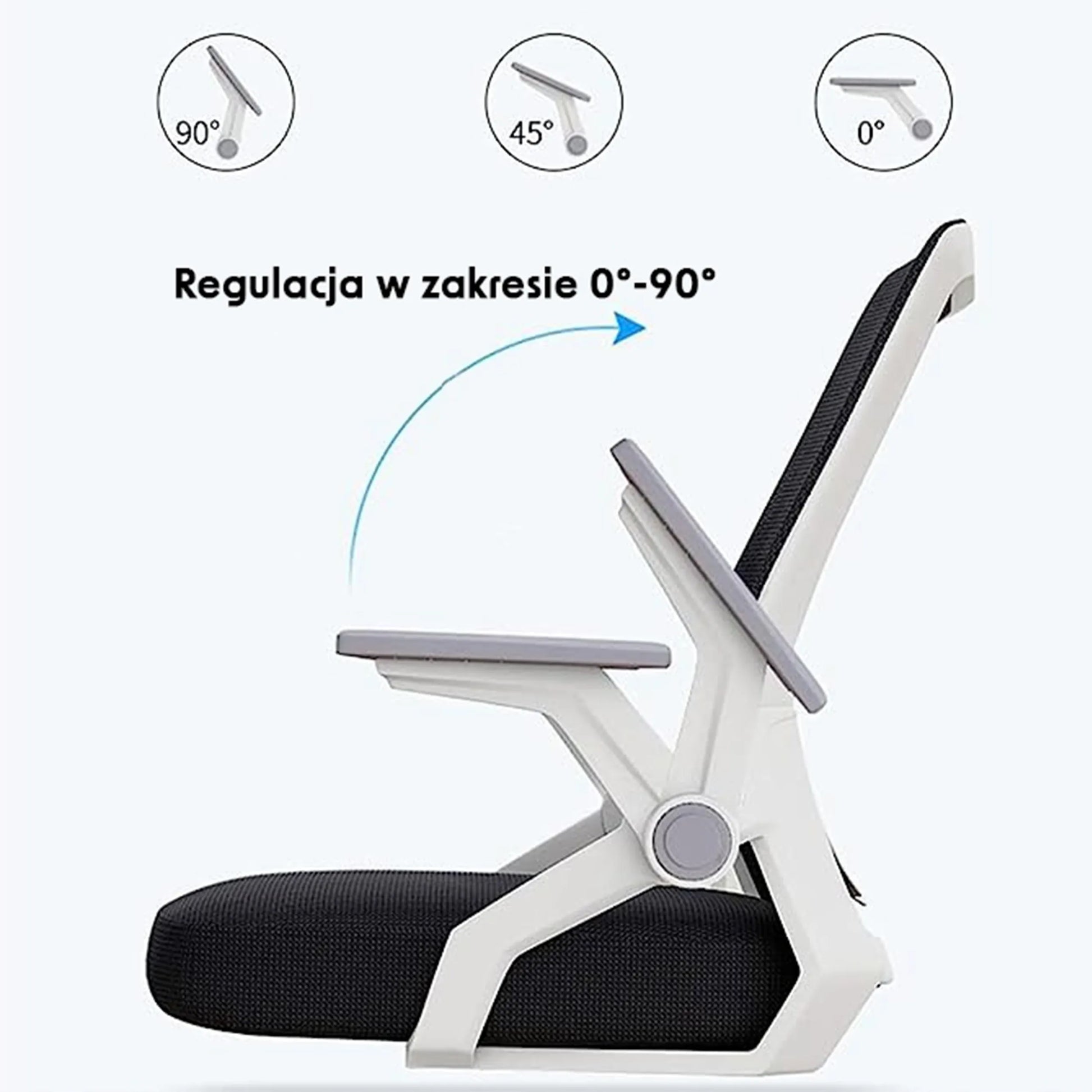 Ergonominė biuro kėdė KRAKEN Kredo su ratukais ir reguliavimu, pilka
