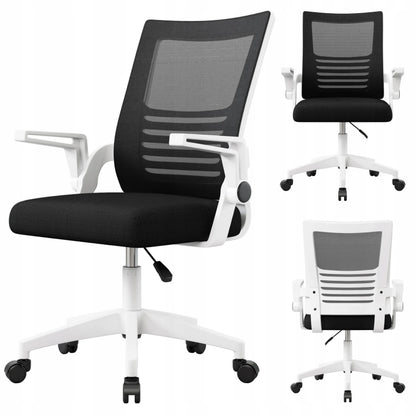 Ergonominė biuro kėdė KRAKEN Kredo, sukamoji, medžiaginė, juoda