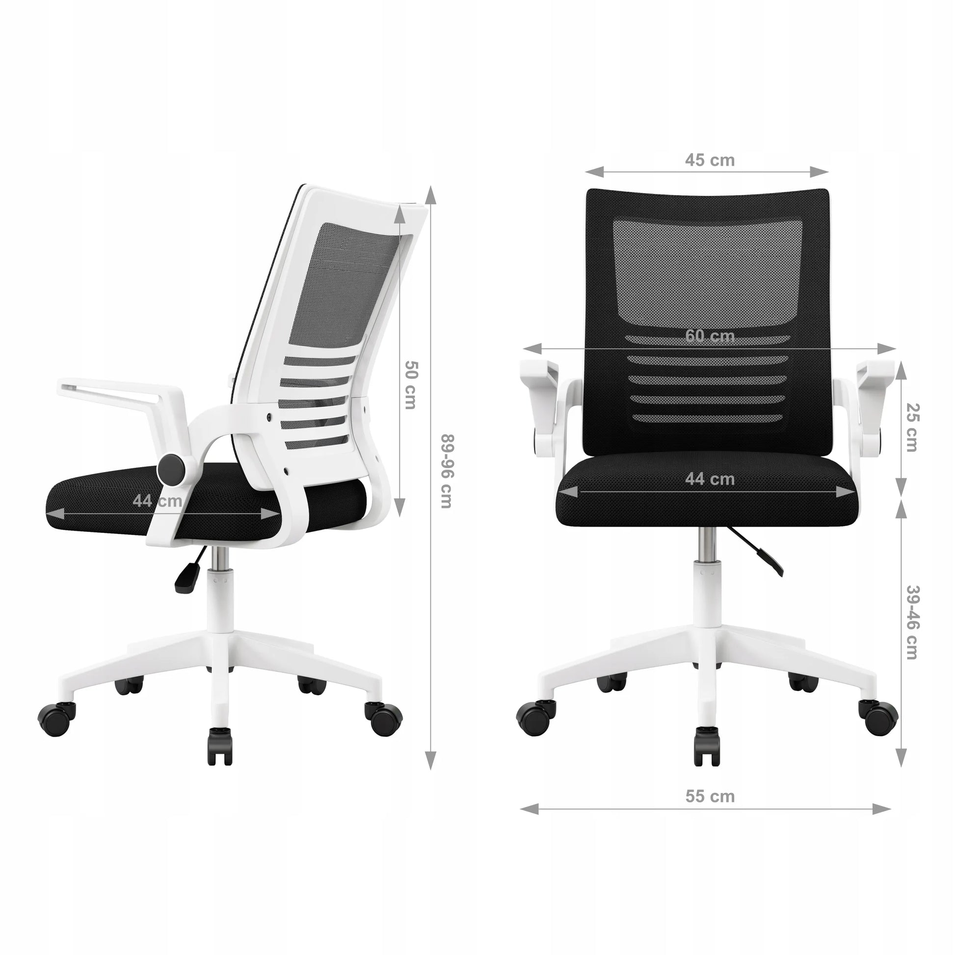 Ergonominė biuro kėdė KRAKEN Kredo, sukamoji, medžiaginė, juoda