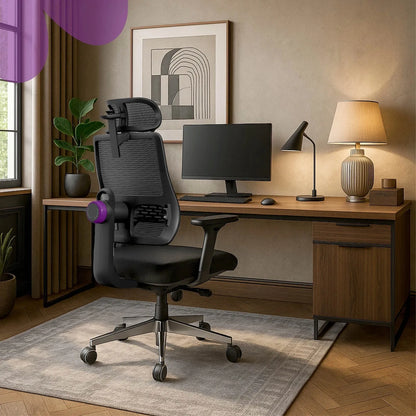 Ergonominė biuro kėdė Spacetronik Lumbo 11, pilka