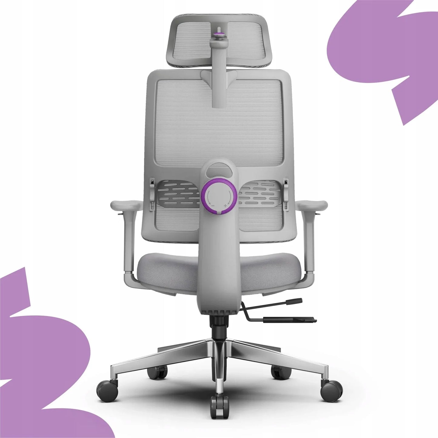 Ergonominė biuro kėdė Spacetronik Lumbo 11, pilka