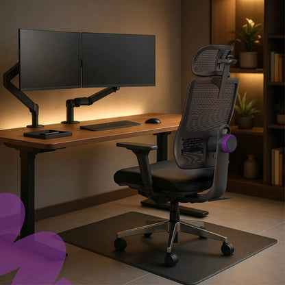 Ergonominė biuro kėdė Spacetronik Lumbo su reguliavimo funkcijomis, 136 kg