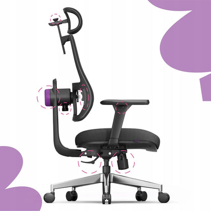 Ergonominė biuro kėdė Spacetronik Lumbo su reguliavimo funkcijomis, 136 kg