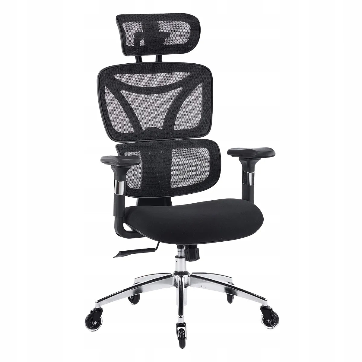 Ergonominė biuro kėdė Spacetronik Nero, pasukama, iki 150 kg, reguliuojama