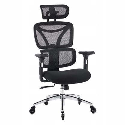 Ergonominė biuro kėdė Spacetronik Nero, pasukama, iki 150 kg, reguliuojama