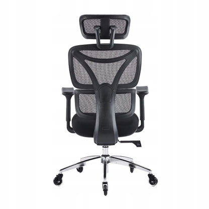 Ergonominė biuro kėdė Spacetronik Nero, pasukama, iki 150 kg, reguliuojama
