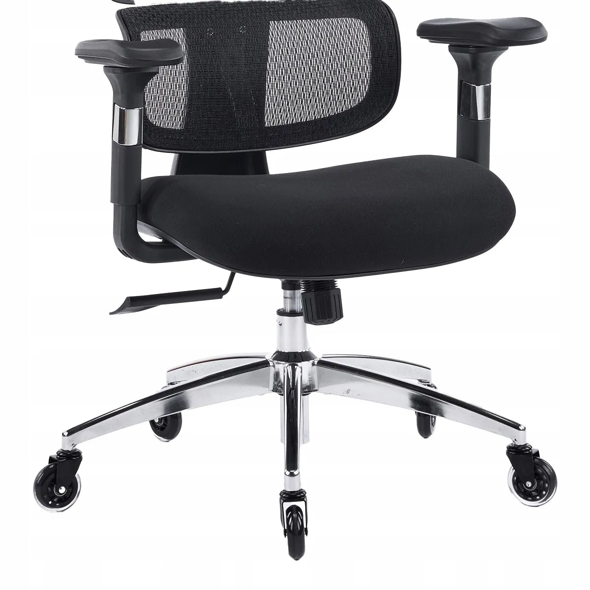 Ergonominė biuro kėdė Spacetronik Nero, pasukama, iki 150 kg, reguliuojama