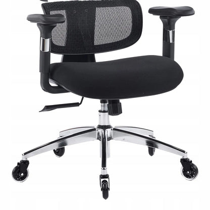 Ergonominė biuro kėdė Spacetronik Nero, pasukama, iki 150 kg, reguliuojama