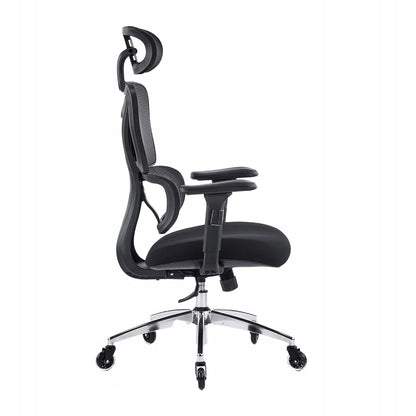 Ergonominė biuro kėdė Spacetronik Nero, pasukama, iki 150 kg, reguliuojama