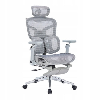 Ergonominė biuro kėdė Spacetronik Springo, pilka, su tinkleliu, reguliuojama
