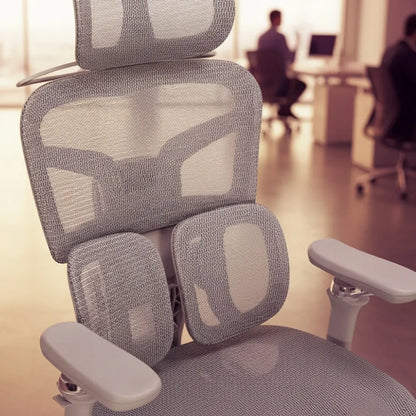 Ergonominė biuro kėdė Spacetronik Springo, pilka, su tinkleliu, reguliuojama