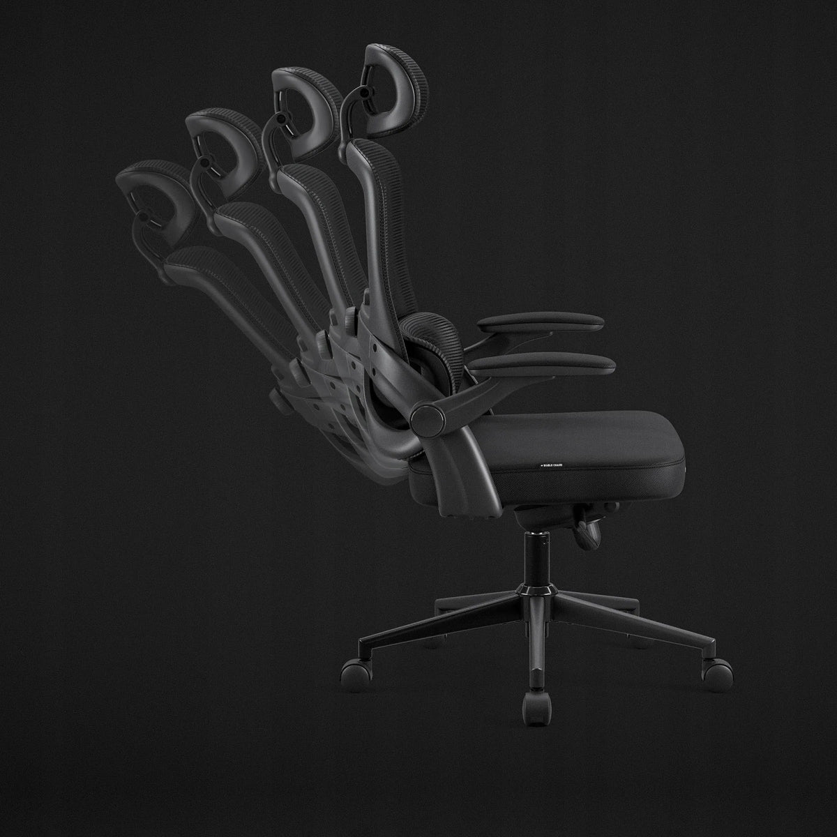Ergonomiška biuro kėdė „Diablo Chairs V-Light“, juoda