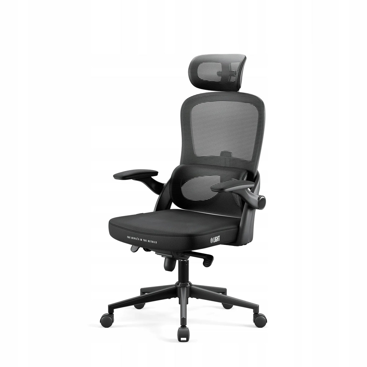 Ergonomiška biuro kėdė „Diablo Chairs V-Light“, juoda