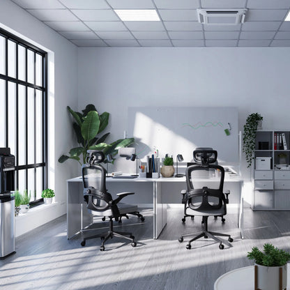 Ergonomiška biuro kėdė „Diablo Chairs V-Light“, juoda