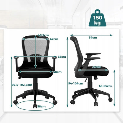 Ergonomiška biuro kėdė su reguliuojamu atlošu